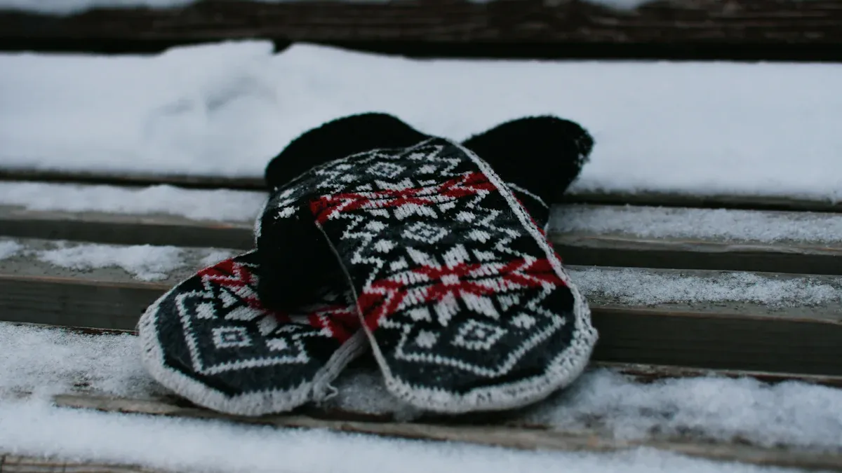 Comparing Sock Yarn Types for Mittens