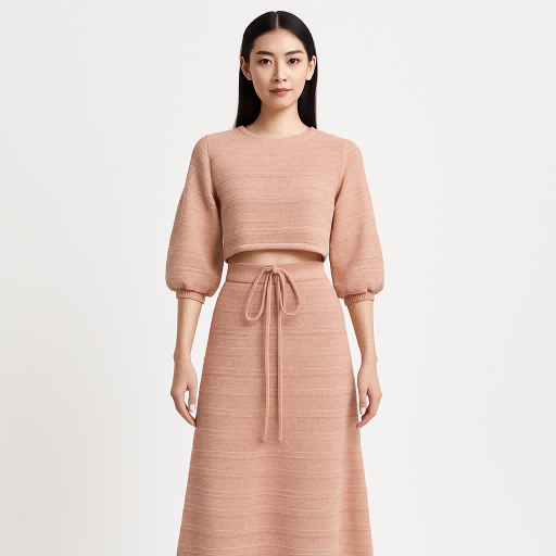 knitted sets women skirts dress manufacturer