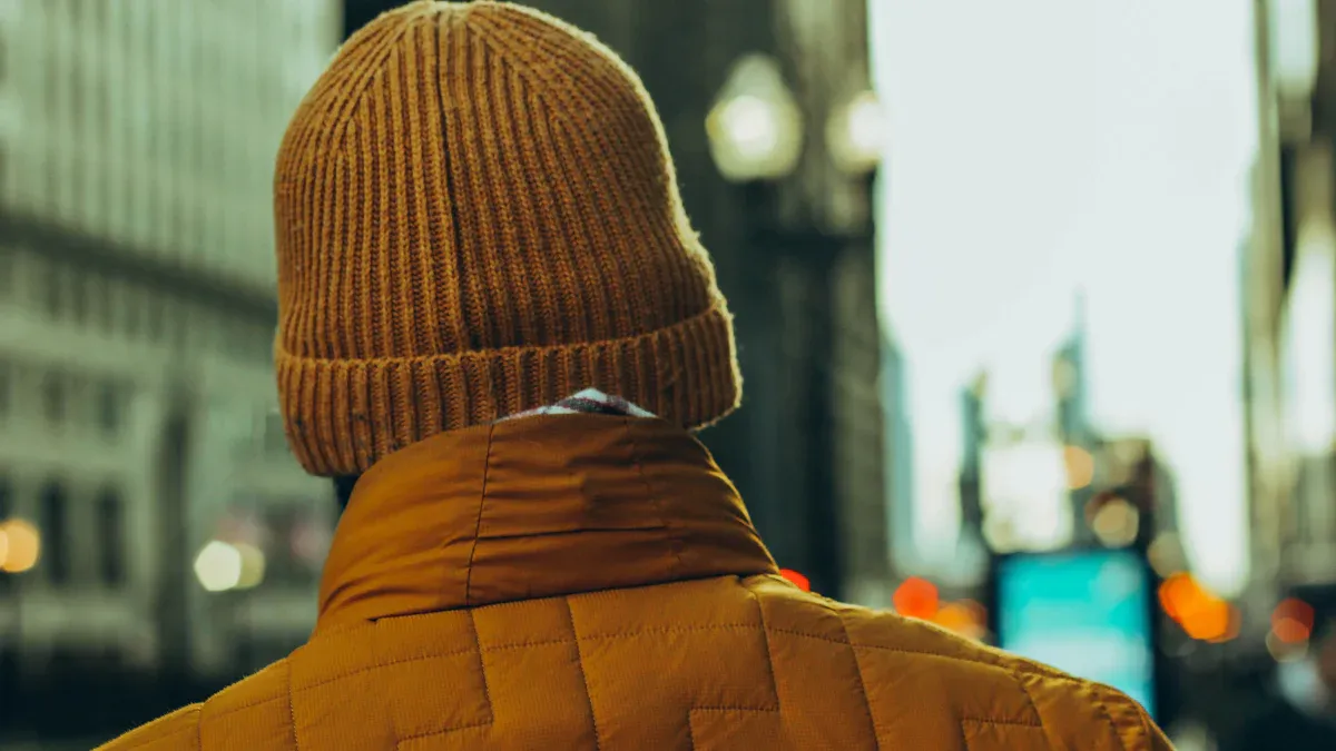 How the Jackman Wool Collarless Jacket in Mustard Compares for Quality