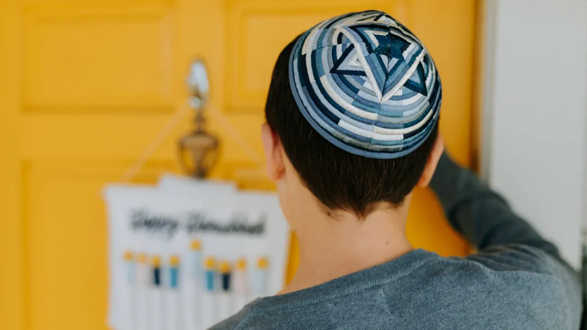 Jewish Way in Love and Marriage: Knitted Kippah