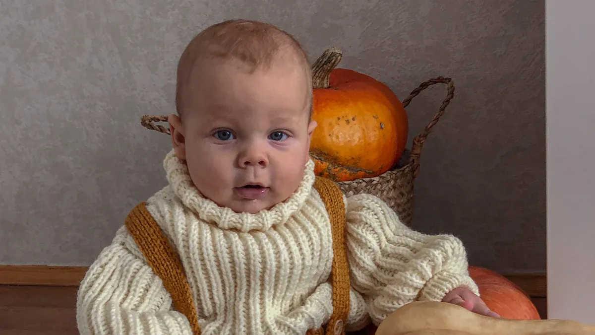 Choosing Yarn for Newborn Knit Jumper