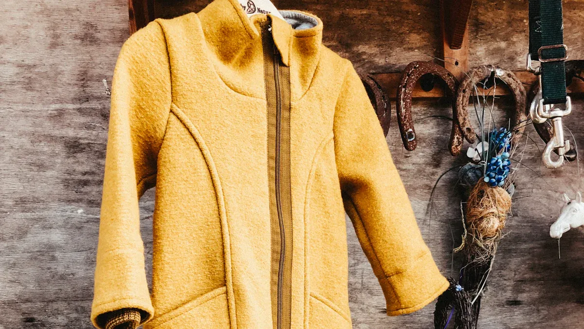 Jackman Wool Collarless Jacket Mustard: Quality