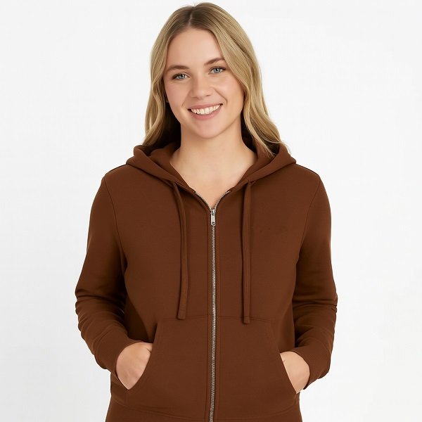 Custom Women Knit Hoodie Zip Factory