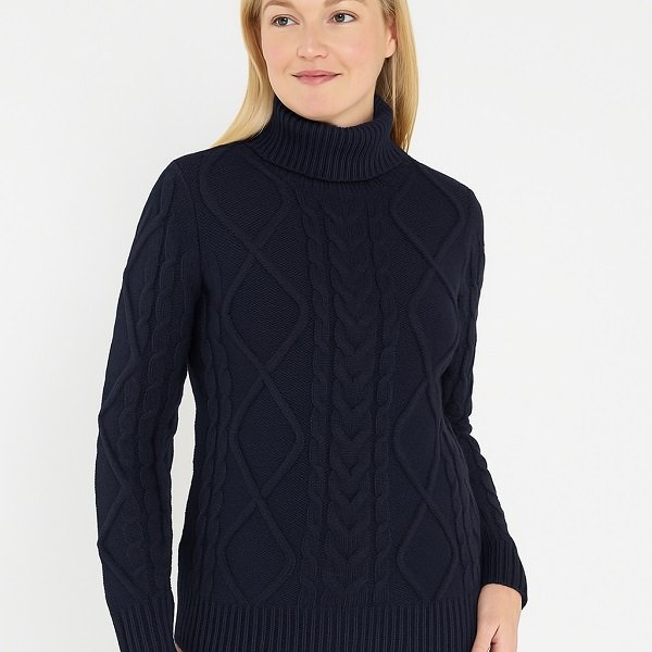 Custom Women Navy Blue Sweater Supplier