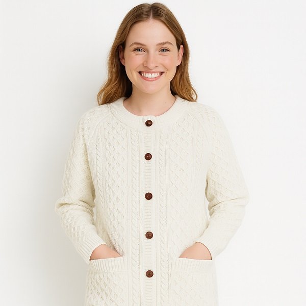 OEM Women Long Cable Sweater Distributor