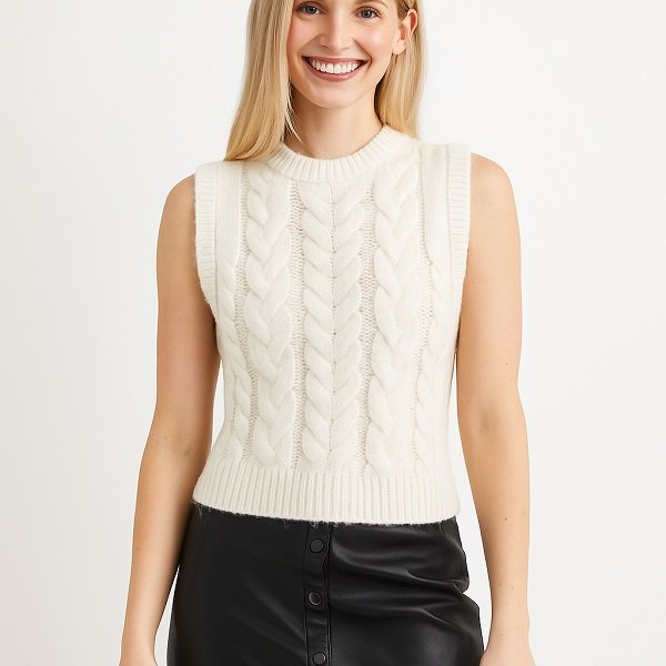 OEM Women Sleeveless Sweater Factory