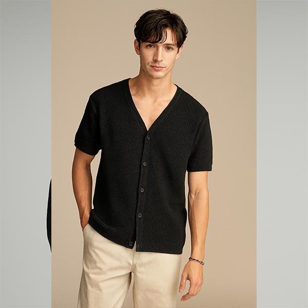 Short Sleeve Sweater Men OEM Manufacturer