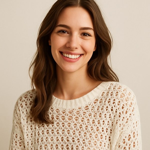 Top White Open Knit Jumper Manufacturer