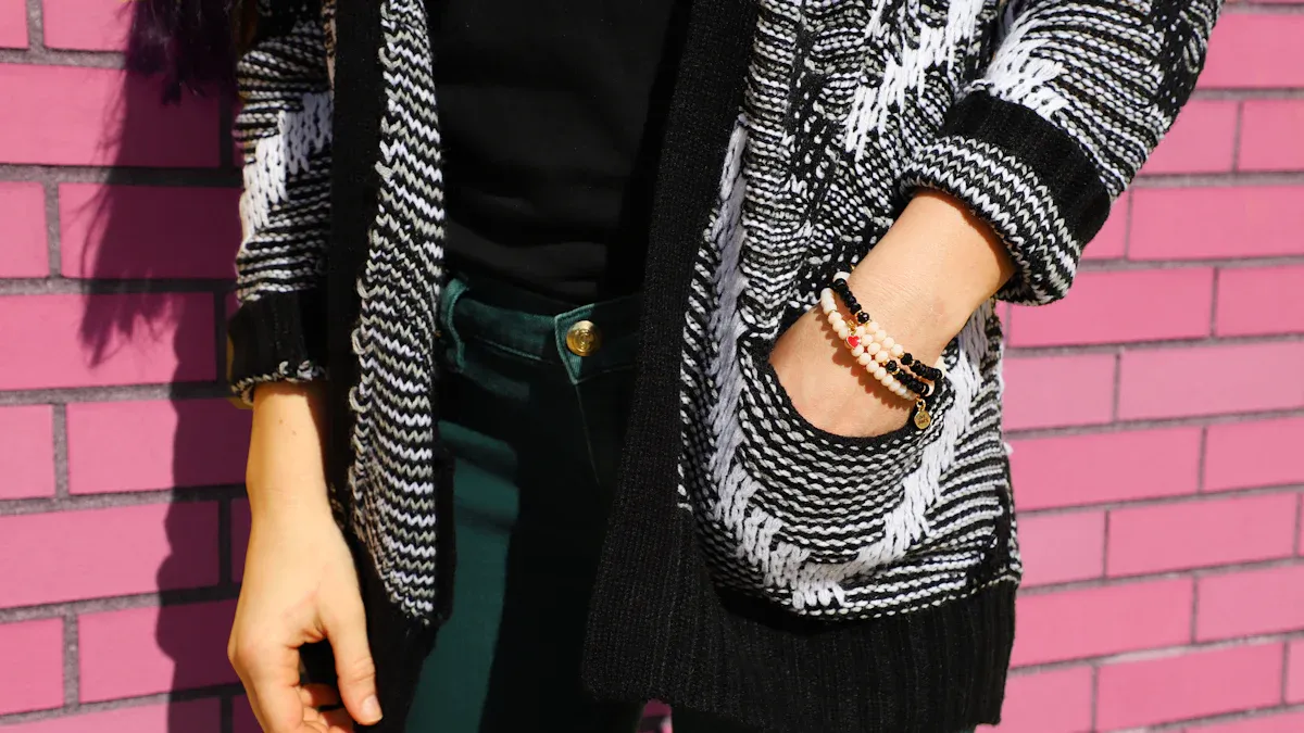 Styling a Balloon Sleeve Chunky Knit Cardigan