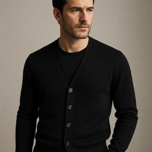 black cashmere cardigan wholesale