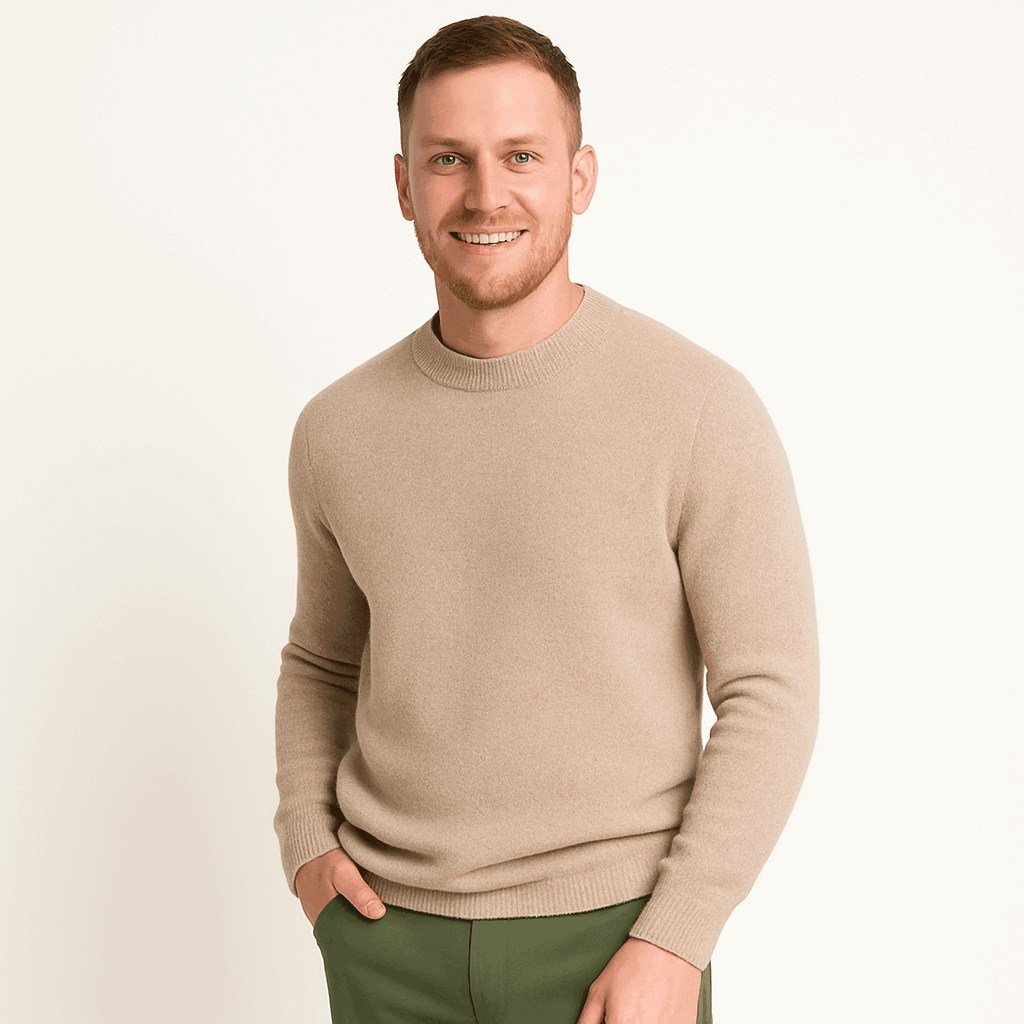brown wool sweater mens