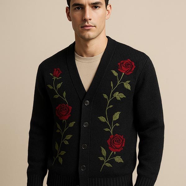 cardigan with embroidery factory