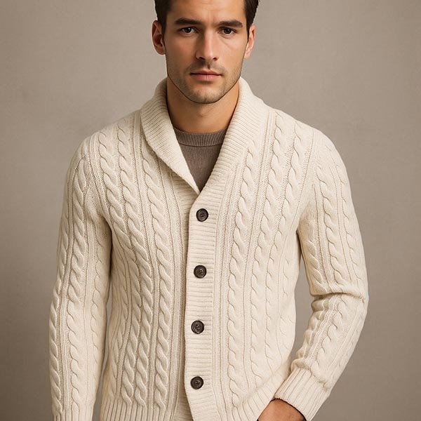 cotton cable knit cardigan sweater distributor