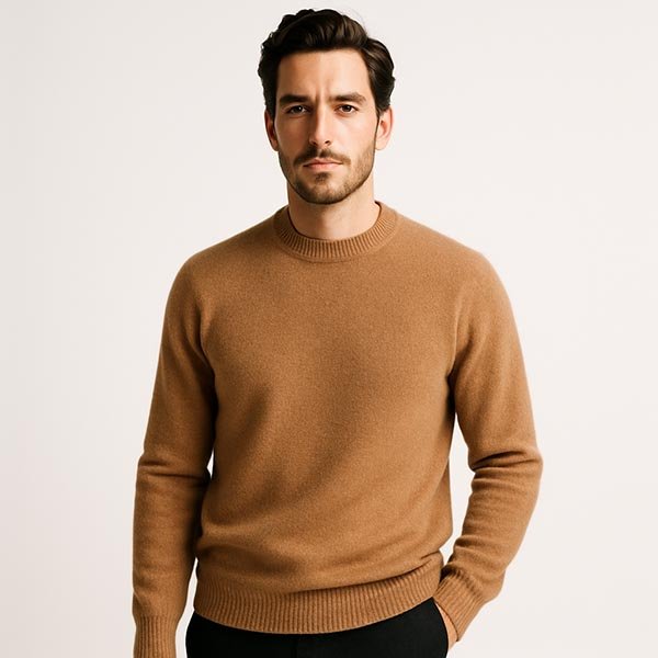 brown mens sweater