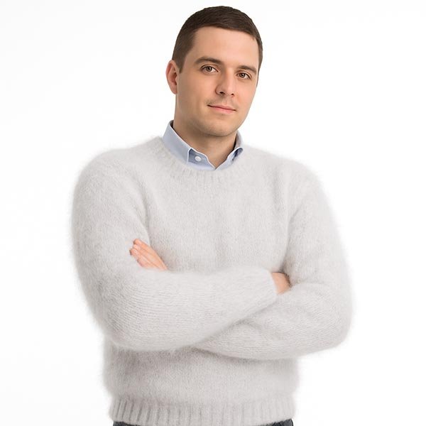 mens cowl neck sweater