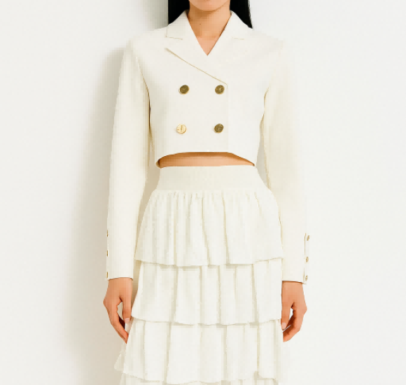 cream knitted set dress skirts manufacturers