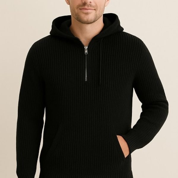 men knit hoodie supplier china